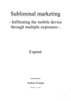 Subliminal marketing