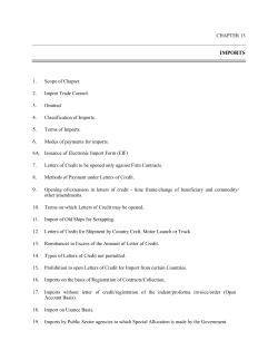 imports - State Bank of Pakistan