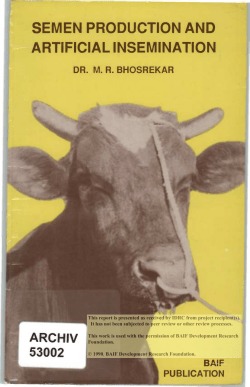 ARTIFICIAL INSEMINATION