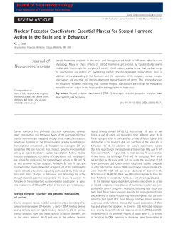 Nuclear Receptor Coactivators: Essential