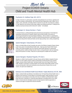 Meet the Project ECHO&reg; CYMH Hub Specialists