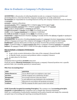 How to Evaluate a Company`s Performance