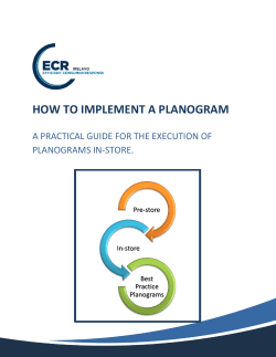 how to implement a planogram