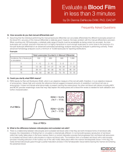 Evaluate a Blood Film in less than 3 minutes