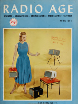 april 1956 rca portable tv