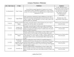 Arkansas Mandatory Minimums - Families Against Mandatory