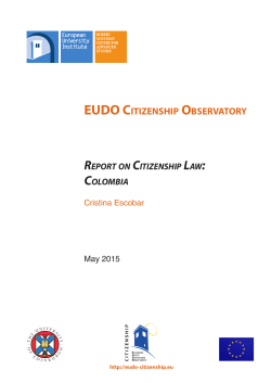EUDO CITIZENSHIP OBSERVATORY RepoRt on Citizenship Law