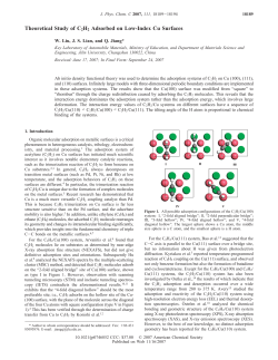 Theoretical Study of C2H2 Adsorbed on Low