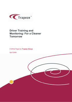 Driver Training and Monitoring: For a Cleaner
