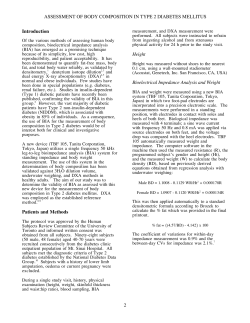 ASSESSMENT OF BODY COMPOSITION IN TYPE 2