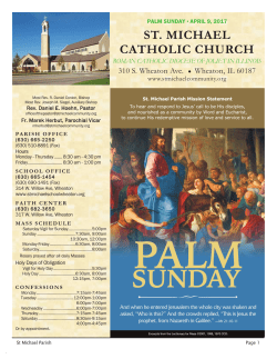 April 9, 2017 - St. Michael Catholic Church