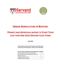 urban agriculture in boston - Center For Health Law and Policy
