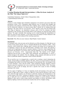 Creating Meaning through Interpretations: A Mise-En