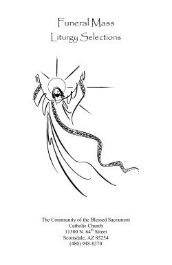 Funeral Mass - Blessed Sacrament Roman Catholic Parish