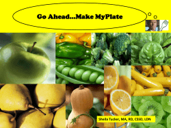 Go Ahead: Make MyPlate