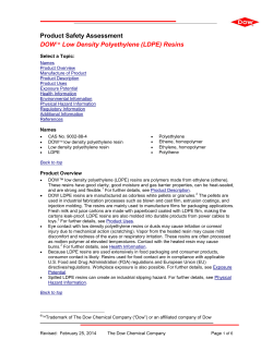 (LDPE) Resins - The DOW Chemical Company