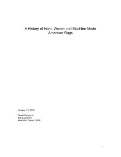 A History of Hand-Woven and Machine