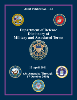 Joint Publication 1-02, Department of Defense Dictionary of