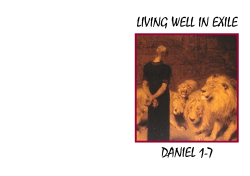 living well in exile daniel 1-7