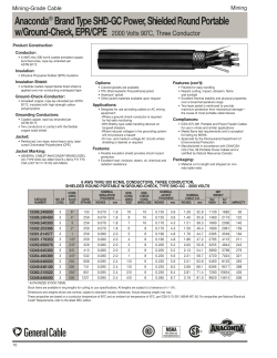 Anaconda® Brand Type SHD-GC Power, Shielded Round Portable