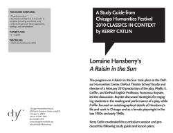 Lorraine Hansberry`s A Raisin in the Sun