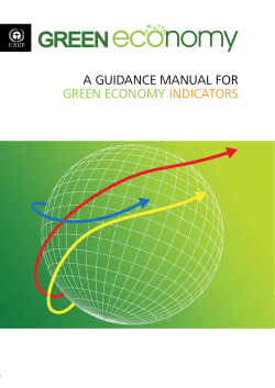 a guidance manual for green economy indicators