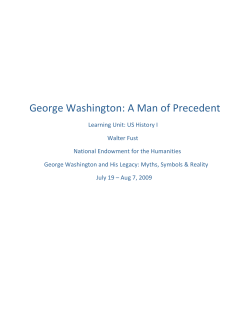 George Washington: A Man of Precedent