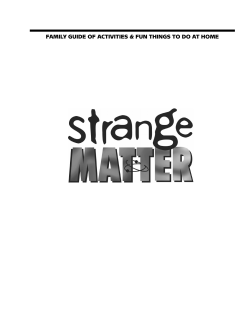 rev Family Guide - Strange Matter Exhibit