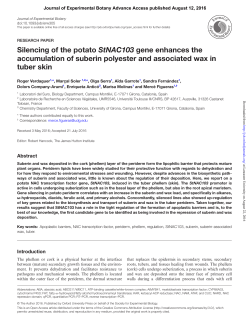 Silencing of the potato StNAC103 gene enhances the