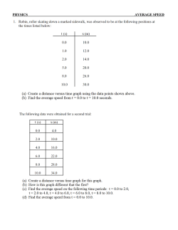 PHYSICS AVERAGE SPEED