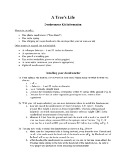 Dendrometer Installation Guide