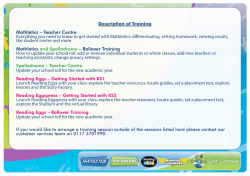 Description of Training Mathletics
