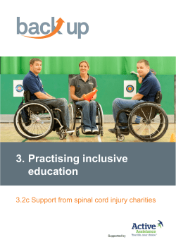 3.2c Support from spinal cord injury charities - The Back