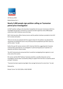 Nearly 5000 people sign petition calling on Tasmanian