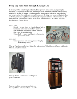 Every Day Items Seen During BB King`s Life