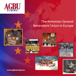 The Armenian General Benevolent Union in Europe