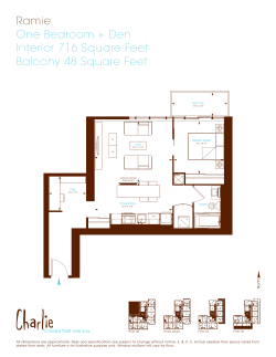 Ramie One Bedroom + Den Interior 716 Square Feet Balcony 48