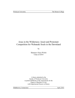 Jesus in the Wilderness: Jesuit and Protestant