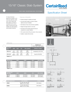 15/16" Classic Stab System