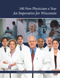 "100 New Physicians a Year: An Imperative for Wisconsin" (2011)