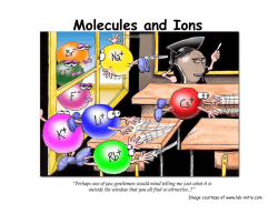 Molecules and Ions - Peoria Public Schools
