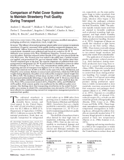 Comparison of Pallet Cover Systems to Maintain Strawberry Fruit