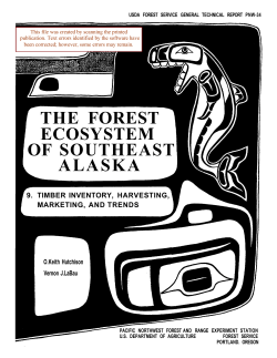 THE FOREST ECOSYSTEM OF SOUTHEAST ALASKA