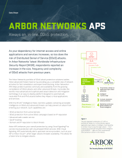 ARBOR NETWORKS APS