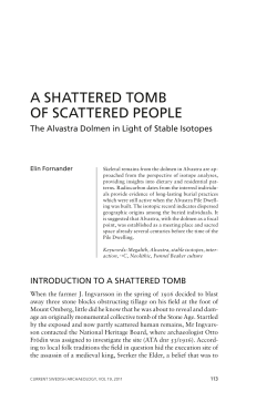 a shattered tomb of scattered people