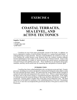 exercise 6 coastal terraces, sea level, and active tectonics