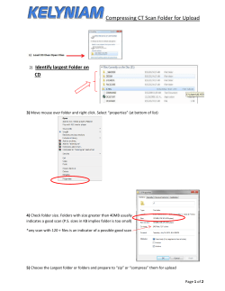 Compressing CT Scan Folder for Upload