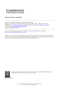 Abstracts of Papers Presented at the Annual Meeting