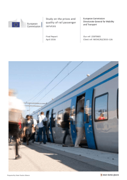 Study on the prices and quality of rail passenger services