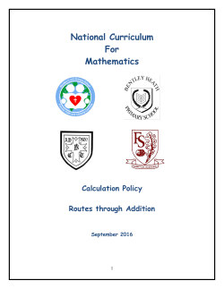 Addition - Meriden C of E Primary School